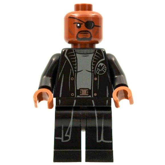 🔥 LEGO Minifigure Nick Fury sh585b Marvel Super Heroes 76153 NEVER ASSEMBLED - Picture 2 of 4